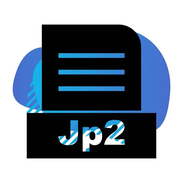 Vector Jp2 File Icon — Stock Vector