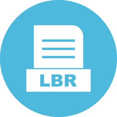 Vektör LBR dosya simgesi