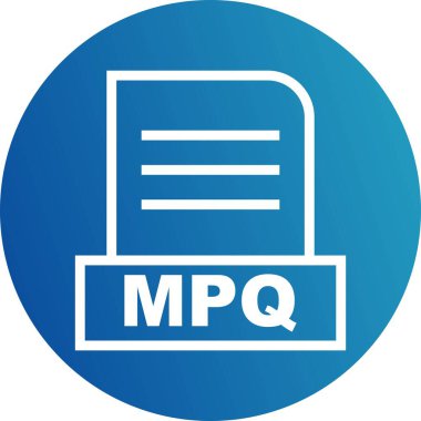 Vektör MPQ dosya simgesi