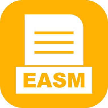Vektör EASM dosya simgesi