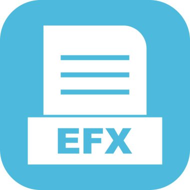 Vektör EFX dosya simgesi