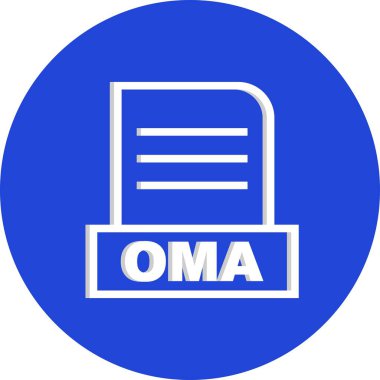 Vektör OMA dosya simgesi