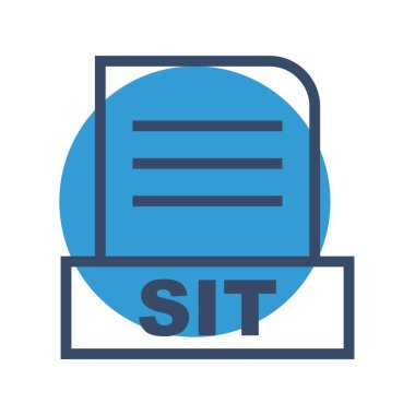 Vektör SIT dosya simgesi 