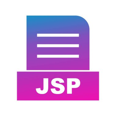 Vektör JSP dosya simgesi 