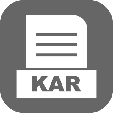 Vektör KAR dosya simgesi