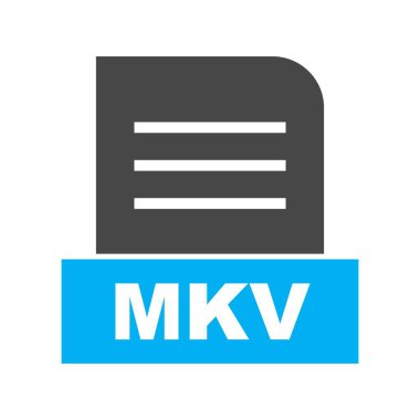  Vektör MKV dosya simgesi