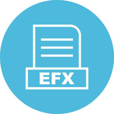 Vektör EFX dosya simgesi