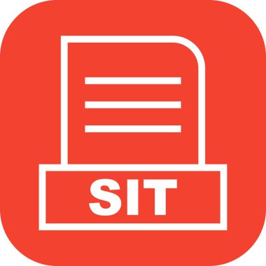 Vektör SIT dosya simgesi 