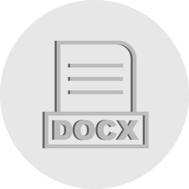 Vektör DOCX dosya simgesi