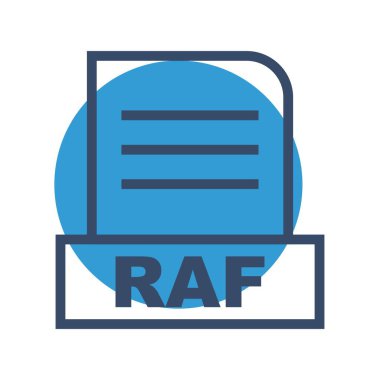  Vektör RAF dosya simgesi