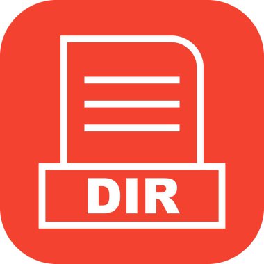 Vektör DIR dosya simgesi