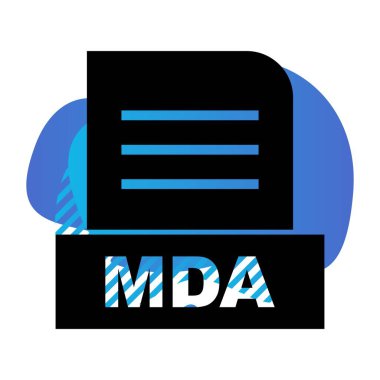 Vektör MDA dosya simgesi 