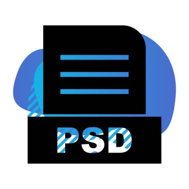Vektör PSD dosya simgesi