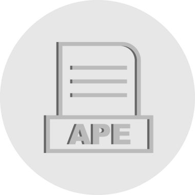  Vektör APE dosya simgesi