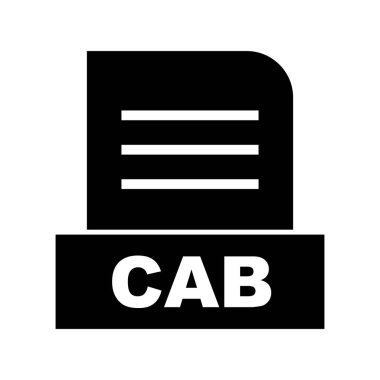 Vektör CAB dosya simgesi
