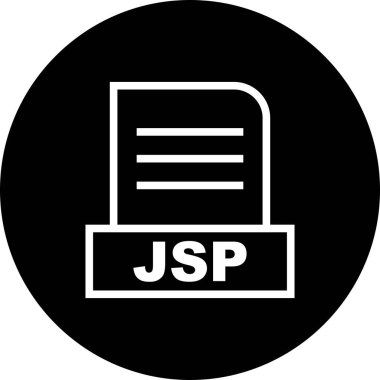 Vektör JSP dosya simgesi 