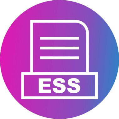 Vektör ESS dosya simgesi