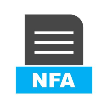 Vektör NFA dosya simgesi