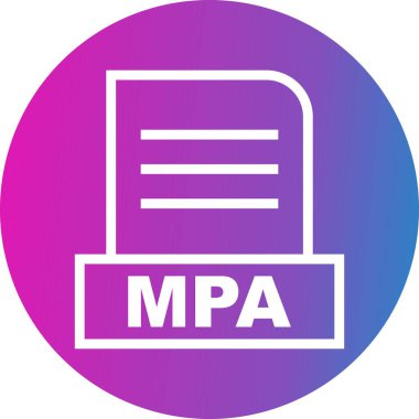 Vektör MPA dosya simgesi