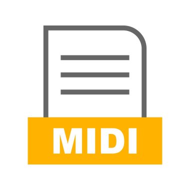 Vektör MIDI dosya simgesi