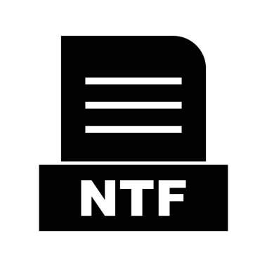 Vektör NTF dosya simgesi