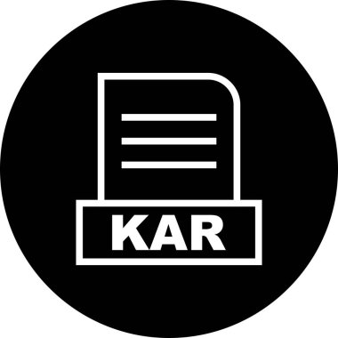 Vektör KAR dosya simgesi