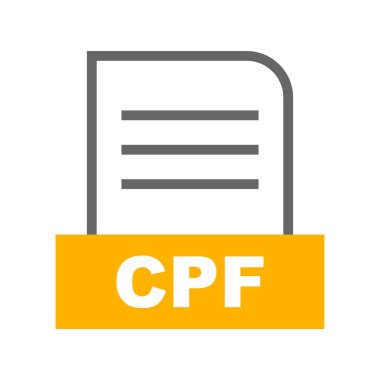 Vektör CPF dosya simgesi 