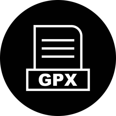  Vektör GPX dosya simgesi