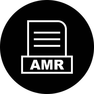 Vektör AMR dosya simgesi