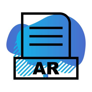 Vektör AR dosya simgesi