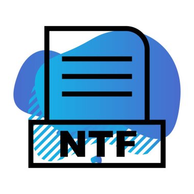 Vektör NTF dosya simgesi