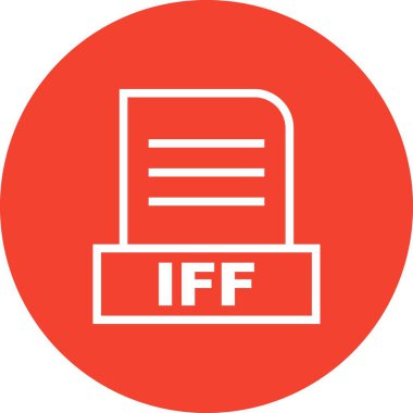 Vektör IFF dosya simgesi 