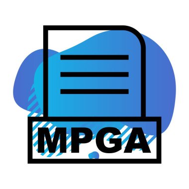  Vektör MPGA dosya simgesi
