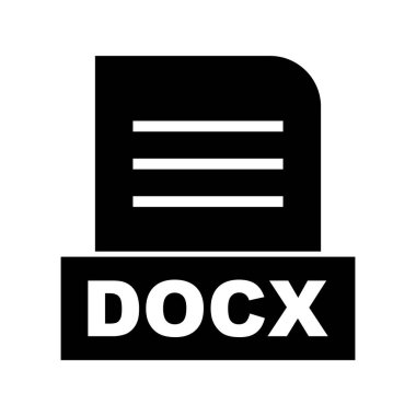 Vektör DOCX dosya simgesi