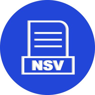 Vektör NSV dosya simgesi