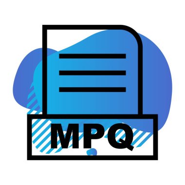 Vektör MPQ dosya simgesi