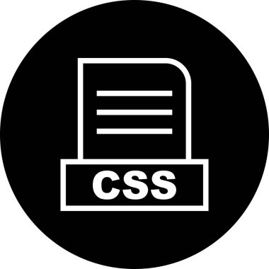 Vektör CSS dosya simgesi
