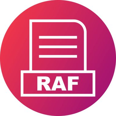 Vektör RAF dosya simgesi