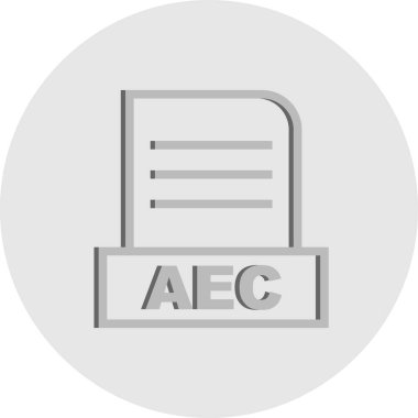Vektör AEC dosya simgesi