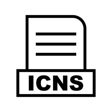 Vektör ICNS dosya simgesi