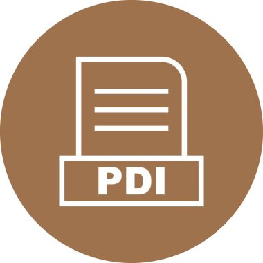 Vektör PDI dosya simgesi