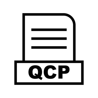 Vektör QCP dosya simgesi