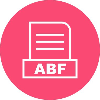 Vektör ABF dosya simgesi