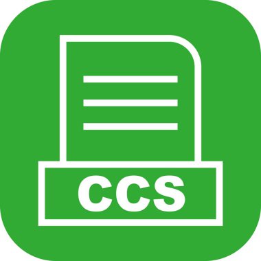 Vektör CCS dosya simgesi 