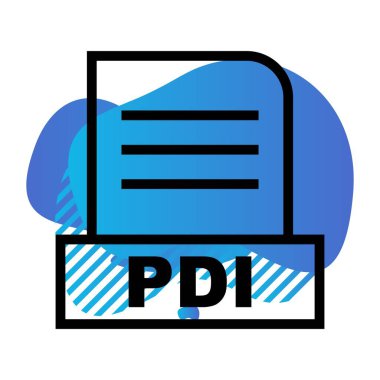 Vektör PDI dosya simgesi