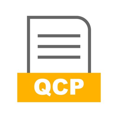 Vektör QCP dosya simgesi
