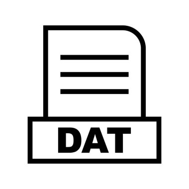 Vektör DAT dosya simgesi