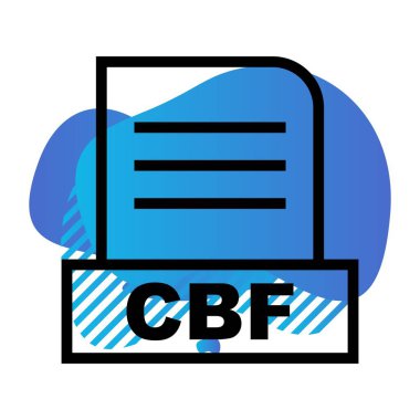 Vektör CBF dosya simgesi