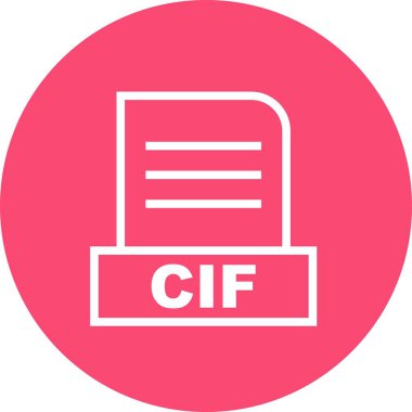 Vektör CIF dosya simgesi