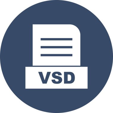 Vektör VSD dosya simgesi